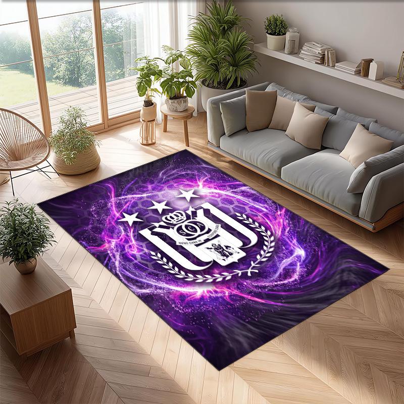 Anderlecht FC Voetbal Patroon Zacht Vloerkleed Antislip Binnen Vloerkleed Sport Decoratie Mat voor Slaapkamer