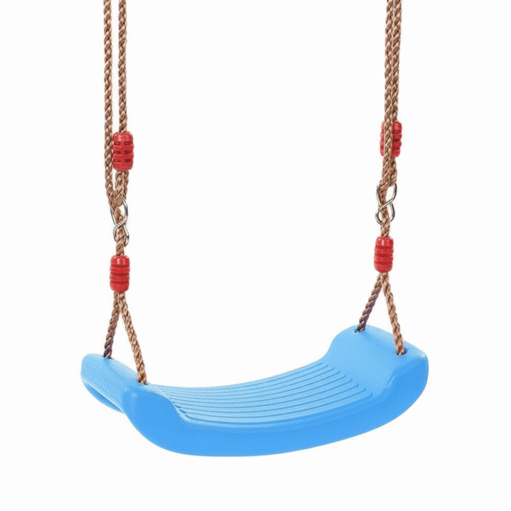 Plastic Children's Swing with Hanging Rope Multicolor Kids Swing Adjustable Height Accessories Baby Suspension Chair