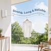 Stainless Steel Retractable Clothesline White Black Silver ABS Case Drying Rack Adjustable Length Retracting Design