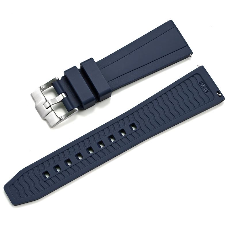 Bracelet de montre en silicone le plus récent pour Samsung Ultra Omega Seiko PROSPEX Panerai 20 mm 22 mm 24 mm Bracelet de montre en caoutchouc à dégagement rapide