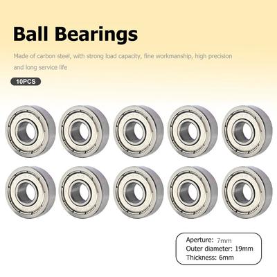 10Pcs 608ZZ Skateboard Ball Bearings Single Row Miniature Bearing 8x22x7mm Ball Bearings for Skateboards Inline Skates Scooters