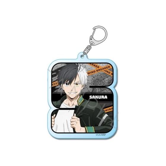 TV Anime WIND BREAKER Haruka Sakura 2nd Edition Acrylic Keychain SA Approx. 7cm Square Clear Acrylic