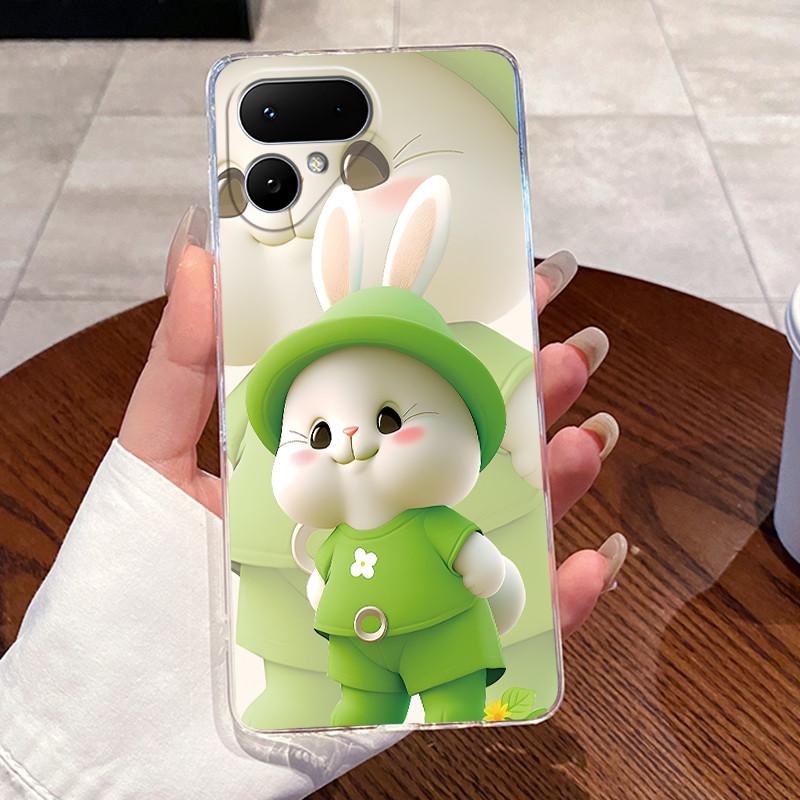 For Tecno Pova Curve 2 5G LK7K Case Luxury Cute Love Rabbit Funny Clear Soft Silicone Back Cover Techno Pova Curve 2 Phone Case