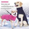 Waterproof Cotton-Padded Velvet Winter Dog Jacket for Large Breeds - Cold-Proof Design