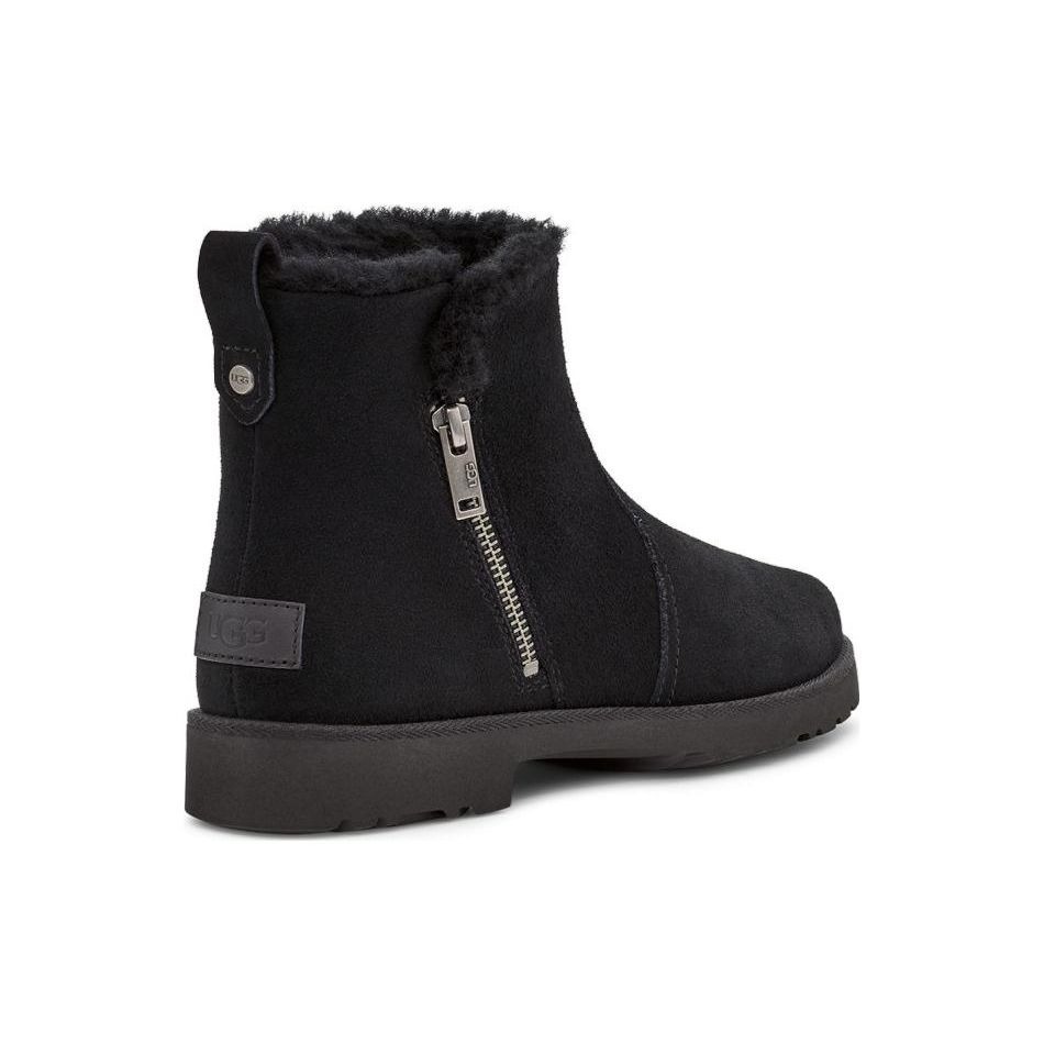 UGG Comfortable Simple Zipper Fashion Classic Casual Short Snow Boots Women boots Black 1123850-BLK