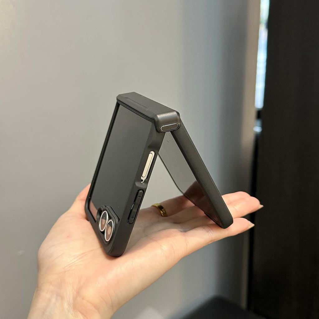 Applicable To ZflIP6 7FE Samsung Z Flip7 MagSafe Folding Magnetic Phone Case Transparent ZFlip4 Set