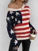 Pull Américain Manches Longues pour Femme - Tricot Printemps et Automne