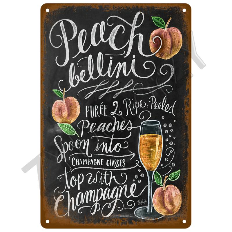 Vintage Posters Cocktail Tin Sign Plaque Metal Sign Plate Decoration Wall Art Home Decor For Bar Pub Club Man Cave Iron Painting