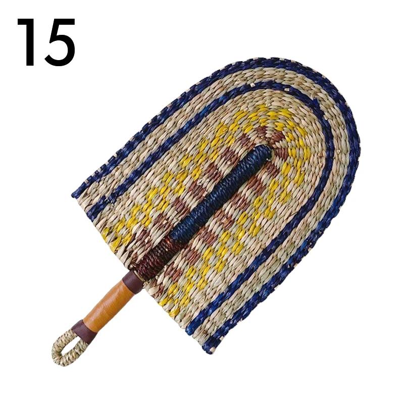 

Плетеный соломенный веер - Летний охлаждающий ручной и Бохо настенный декор, Натуральный скандинавский домашний декор для спальни, гостиной, улицы