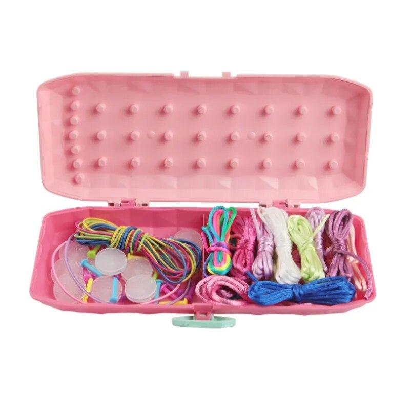 Friendship Bracelet Making Kit,Friendship Bracelet Maker Kit for Girls,DIY Braided Rope Kids Jewelry Making Kit,Bracelet DIY,Kids Travel Activity Set