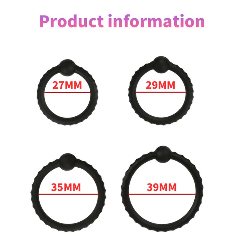 Elastic Penis Ring 4pcs Sex Toys for Men Male Masturbator Cock Ring Delay Ejaculation Dildo Extender Adult Product Sex Toys