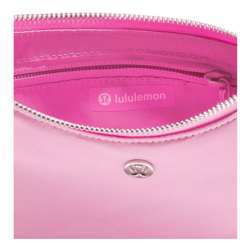 Lululemon Daily Essentials 1L Logo Embossed Fabric Mini Shoulder Bag Women bags Pink-Frosting LW9FRIS-071152