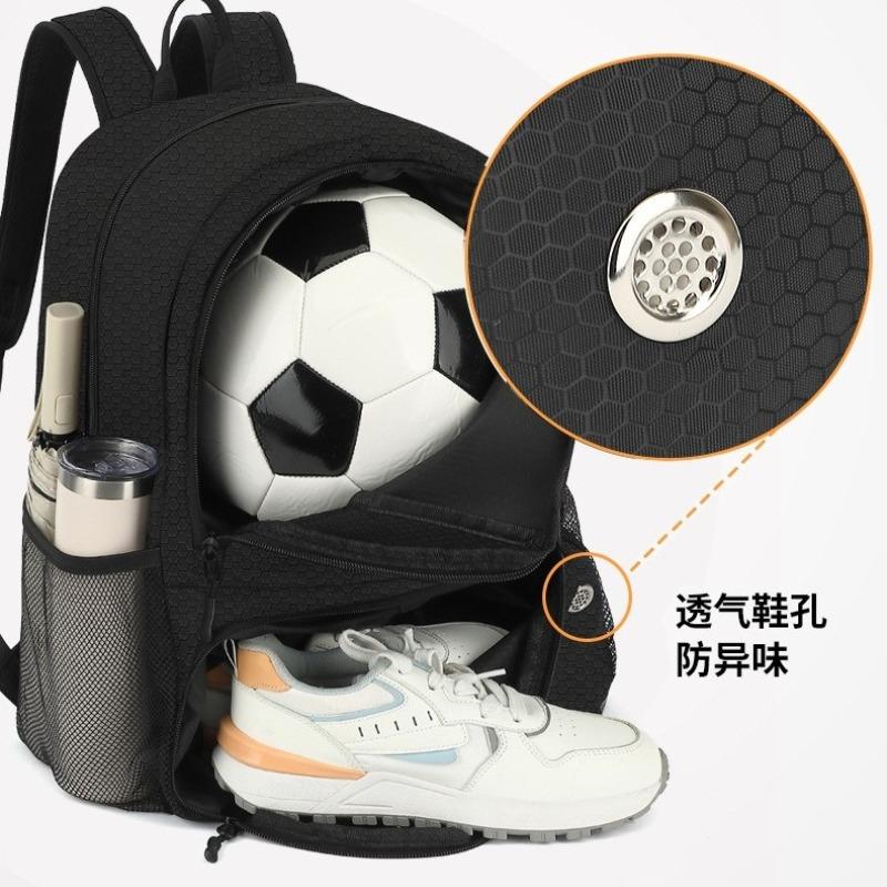 Backpack Soccer Pattern Soccer Bag with Ball Stand Sports Equipment Bag for Basketball Volleyball Bag