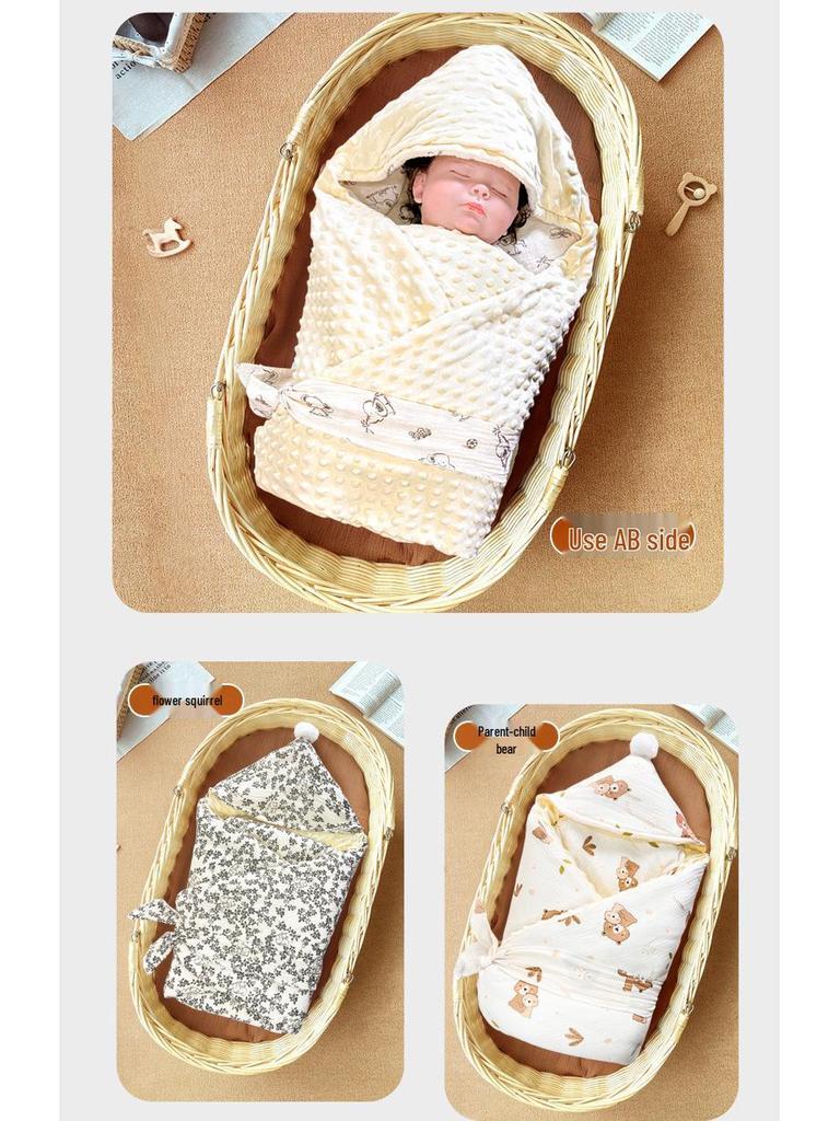 Four-Season Swaddle: Newborn Cotton Blanket for All-Year Comfort