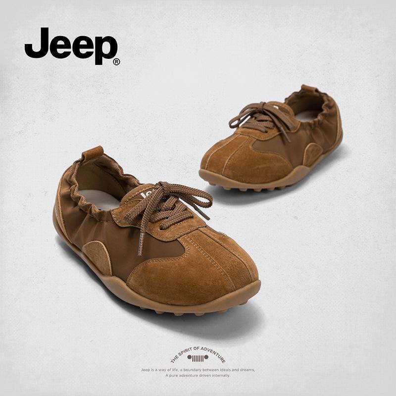 Dámské Retro Ležérní Baleríny Jeep - Letní 2025 Lehká Měkká Podrážka Univerzální Boty