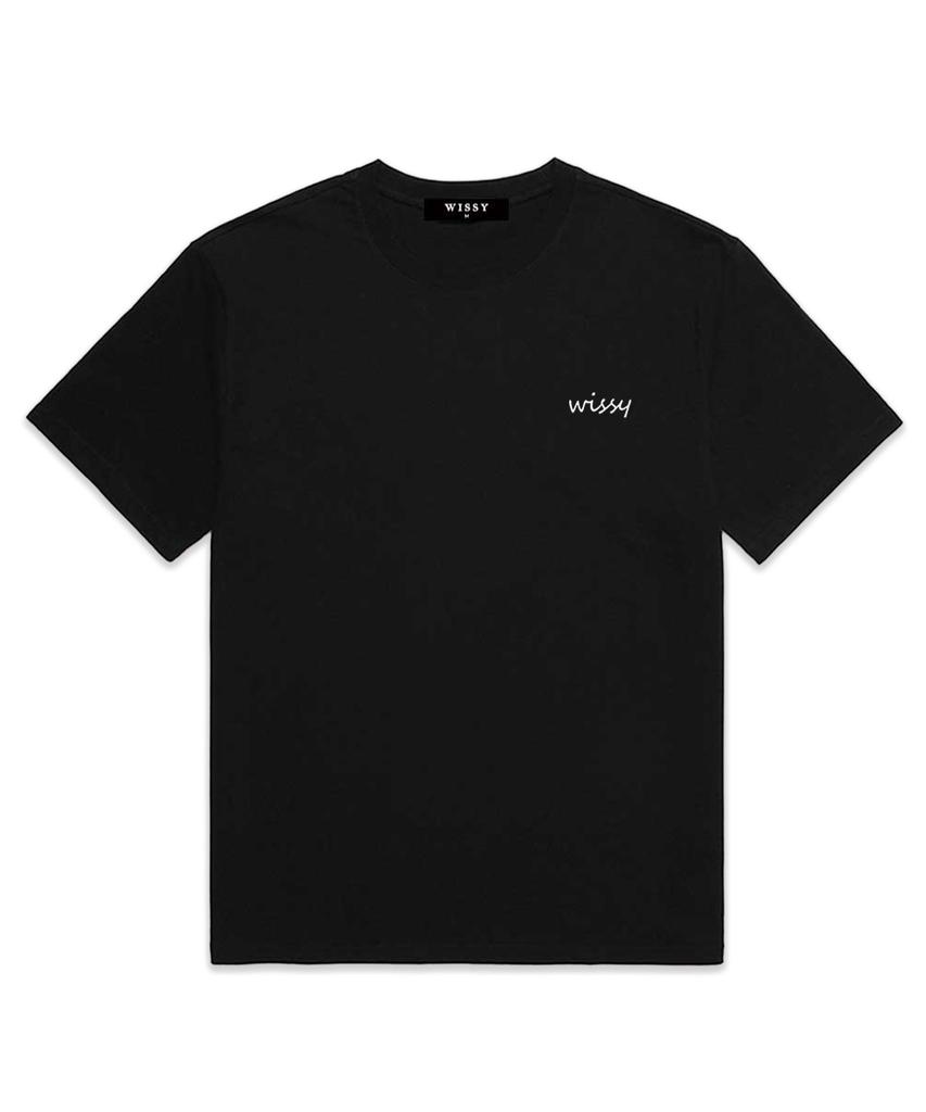 Wissi Basic Logo Short Sleeve T-Shirt (Ws004) Black