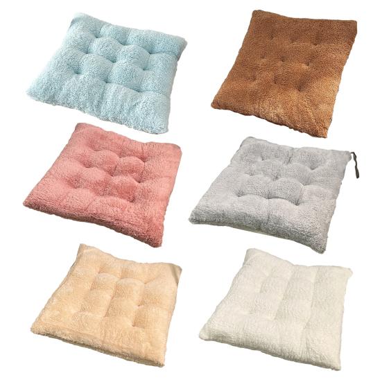 Podsedák Zesílený Design Plyšová Látka Protiskluzové Dno Polštář na Židli Domov Auto Jídelní Židle Pohodlná Podpora