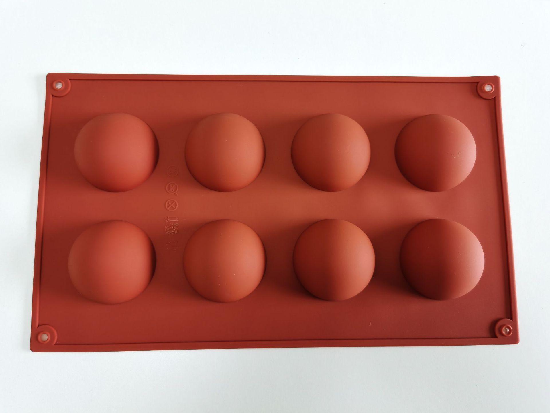 

6, 8, 15, 24 отверстия, большая полукруглая форма для муссового торта, маленькая полукруглая полусферическая силиконовая форма для шоколада