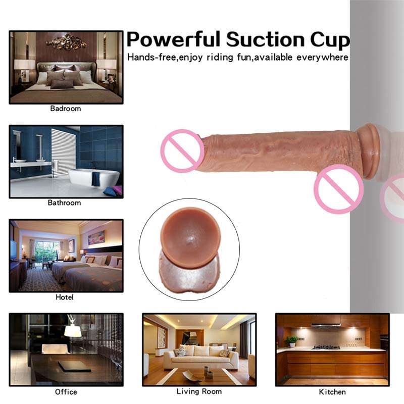 Realistischer Dildo mit Saugnapf, Penis, weiche Dildos, weibliche Masturbation, Sexshop, Silikon-Schwanz für Analdildio für Frauen, sexy Spielzeug