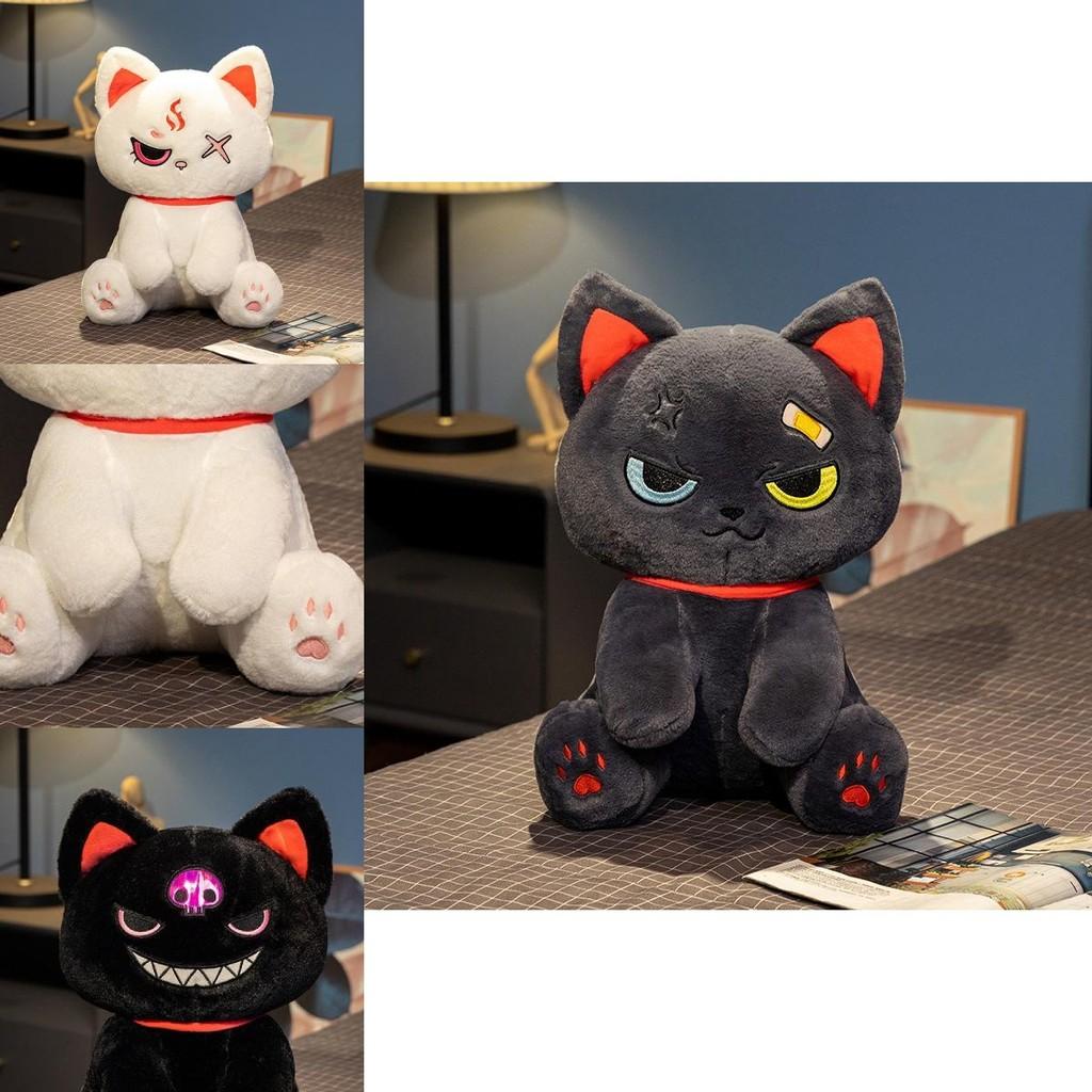 Soft Plush Dark Pirate Cat Doll Adorable Cuddly Toy For Girls Perfect Gift For Girlfriend