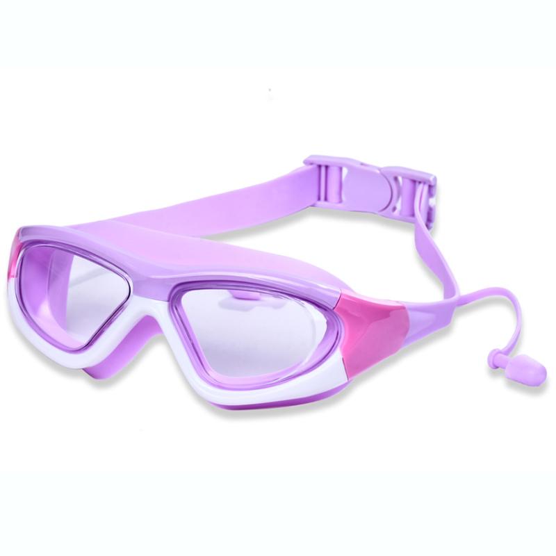 Children's Swimming Goggles Male And Female Anti Fog And Waterproof Large Frame Diving Goggles Student Swimming Equipment