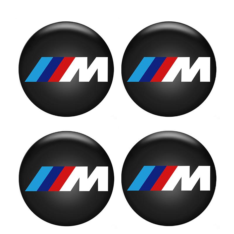 4pcs Car 20mm Door Keyhole Lock Protection Sticker Decor Decals For BMW M Emblem E46 E36 E34 F10 E90 F30 E60 F30 E53 E30 E92 E87