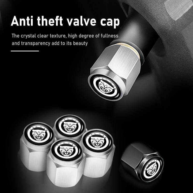 Car Metal Tire Valve Air Caps Auto Anti-Rust Accessories For Jaguar XF XJ XFR XKR S-Type F-Type X-Type F-Pace I-Pace NN92