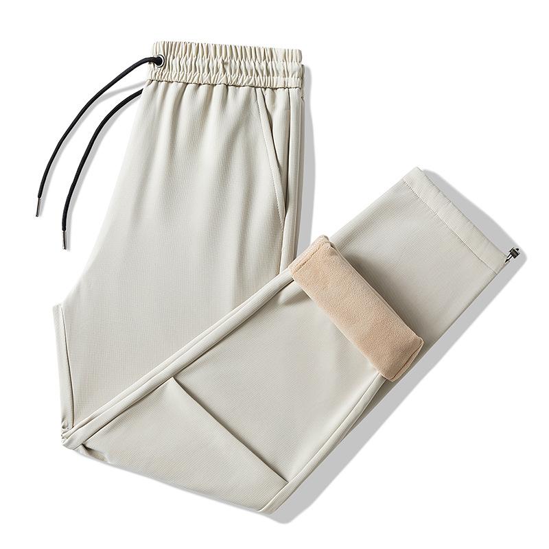 Winter Plush Thickened Work Pants Long Trousers for Men and Women The Same Style Outdoor Windproof Waterproof Charge Pants for Men and Paratroopers