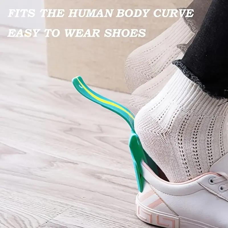 Lazy Shoes Helper, Shoe Horn Shoe, Lifting Helper pro seniory a handicapované, Plastová lžíce na boty se hodí pro všechny boty