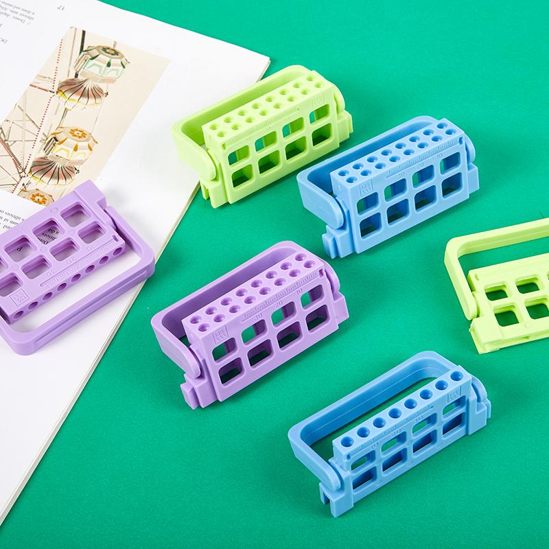 Dental Endo Files Holder 8/16 Holes 3 Colos Endo Stand Endo Tray For Endodontic Files Organizer Endo Box