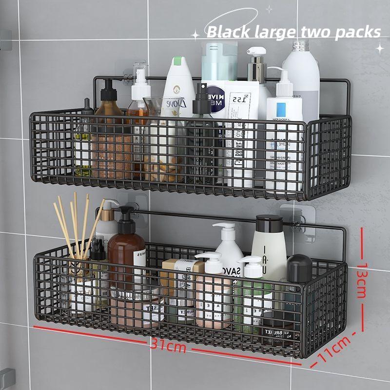 Bathroom Storage Rack Bathroom Shelf Wall Mounted Corner Storage Shelves Punch-free Toilet Rack Bathroom Organizer