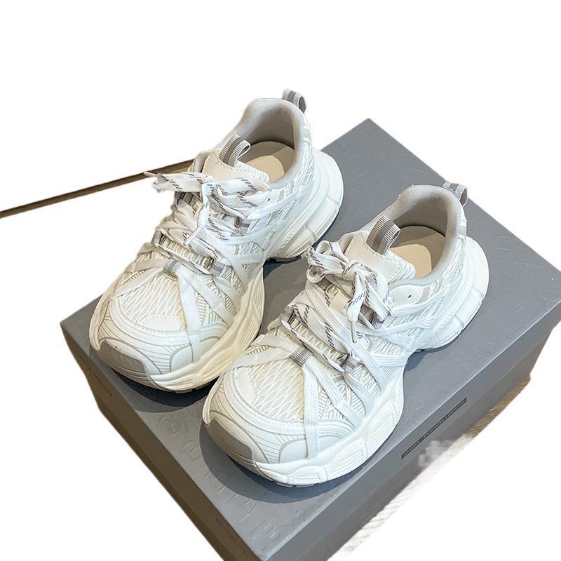 Damen Paris Plateau-Sneakers - 2025 Frühling/Sommer Mesh Atmungsaktive Lässige Laufschuhe