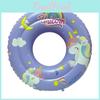 Children's Inflatable Double Airbag Unicorn Swim Ring For Boys And Girls Ages 5-10 Thick Pvc Material Lightweight Design