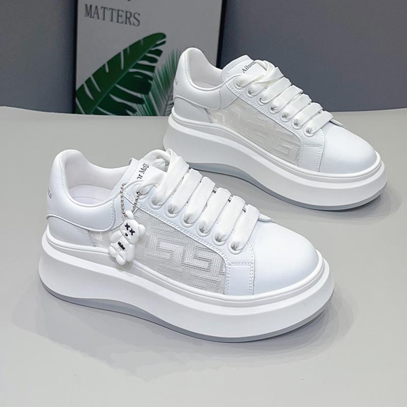 McQueen Printemps nouvelle semelle compensée chaussures à plateforme souples décontractées