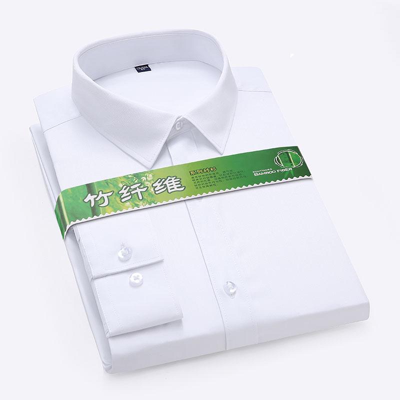 High Quality Large Size S-6Xl Men Social Dress Shirts Long Sleeved Classic Slim Fit Elegant Formal Shirt For Blouses Clothes