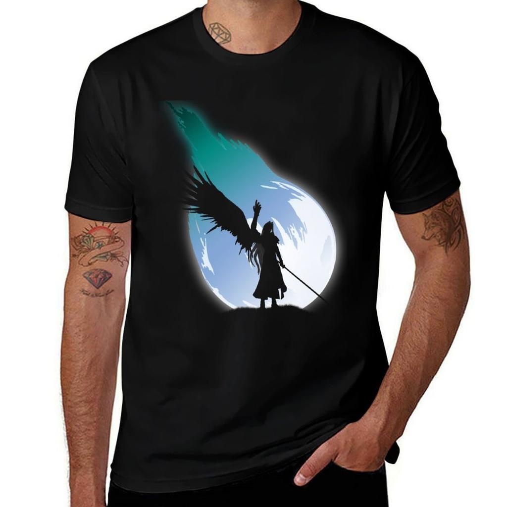Einflügeliger Engel T-Shirt Große Größe Einfaches T-Shirt
