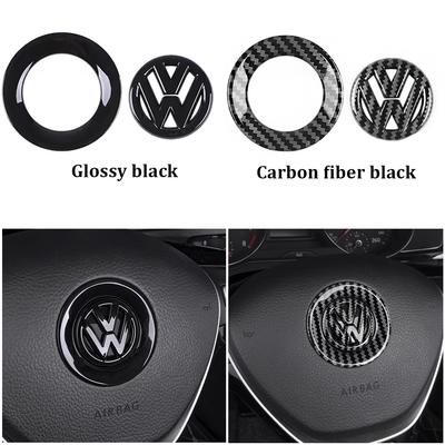 Lijk1 For VW GTI Passat B6 Golf 4 Polo Jetta Beetle Tiguan CC Car Steering Wheel Sticker ABS Auto Emblem Badge Decoration