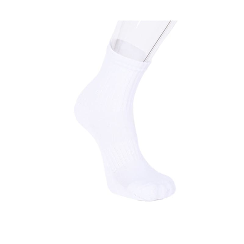 LECAF Mid-Calf Socks White 5-Pack LE4A168WHM