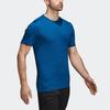 Adidas Simple Breathable Crew Neck Pullover Short Sleeve T-Shirt Men Tops Blue CZ0159