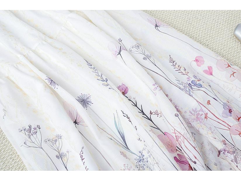 Fei Yuan Women's Ethnic Printed A-line Skirt - Autumn/Winter Artistic Fashion