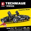 Sambo Bausteine Lamborghini Sportwagen Modell Kompatibel Lego Puzzle Zusammengebaut Ornamente Racing Toy Boy Geschenk