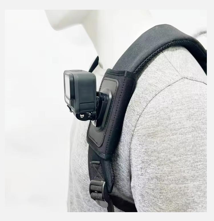 2025 360 Rotation Bag Backpack Shoulder Strap Mount Holder for GoPro Hero 13 12 11 10 9 DJI Action 5 Pro 4 Insta360 X4 X3 Holders