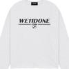 WE11DONE Summer Frayed Logo Long Sleeve T-Shirt Unisex Tops Mixed-Gray WD-TT1-26-915-U-MG