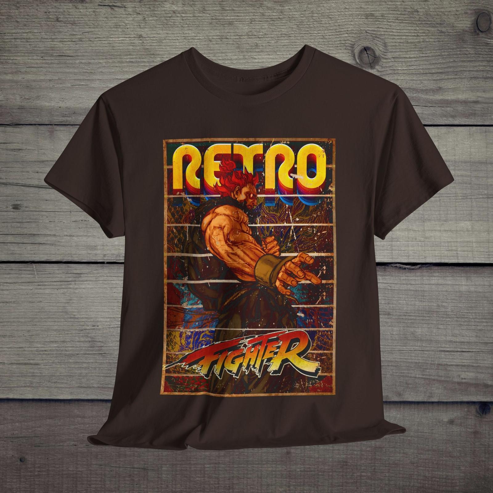 Akuma Street Fighter Shirt, Unisex ,Gaming Tee, Retro Gaming, Gamer Gift T-Shirt Mens Womens Tees Top 2XL