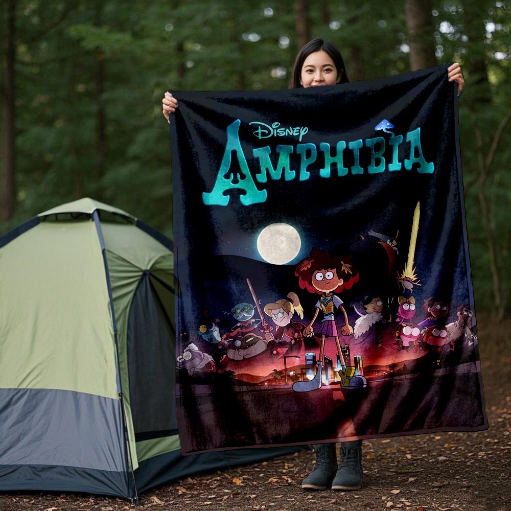 1pc, Disney Amphibia Anne Boonchuy Blanket, Soft Throw Blanket for Bed, Couch, Sofa, Perfect Gift for Room Decor