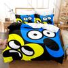 Jacknjellify BFDI Bedding Set 3Pcs Duvet Cover Pillowcase Twin Full Queen King Size Soft Anime Bed Set Battle for Dream Island