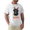 Merry Christmas Black Labrador Tee Tshirt Soft Durable Cotton Tshirt