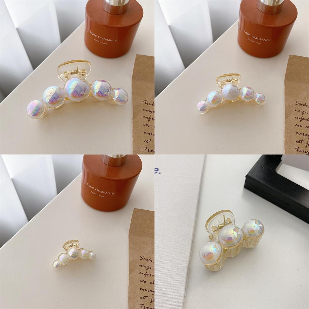 Elegant Korean Style Pearl Hair Claw Clip For Sophisticated Updos And Hairstyles
