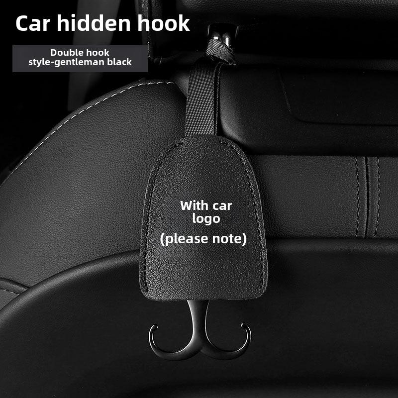Dual-Purpose Hidden Car Seat Headrest Hook