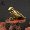 Vintage Brass Vicious Snake Wrapped Around Bird Small Statue Desktop Creative Ornaments Animal Figurines Toy Crafts Decorations